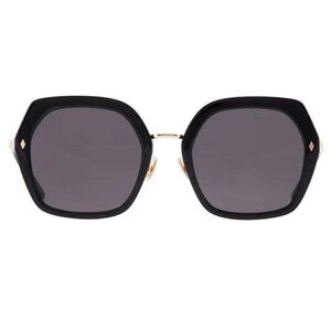 New Authentic Vedi Vero Grey Hexagonal Ladies Sunglasses VVCC13 BLK 55 VVCC13 BL